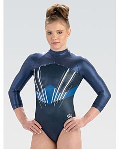 Navy Dream 3/4 Sleeve Competition Leotard