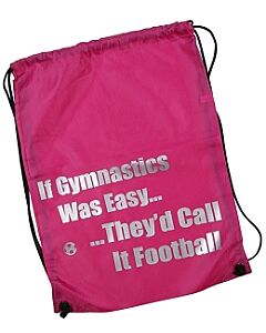 Football Black Gym Sac - Hot Pink