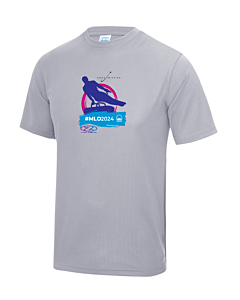 Mens London Open 2024 Tshirt- Grey Note Delivery now after event 